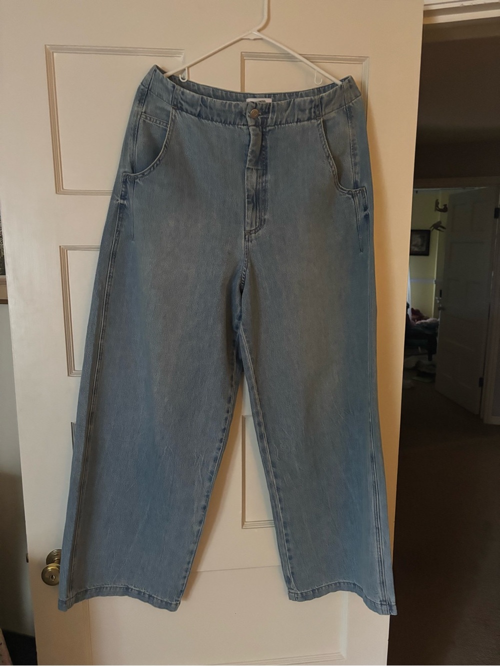 Pistola high rise wide leg barrel denim trousers - Picture 2 of 9